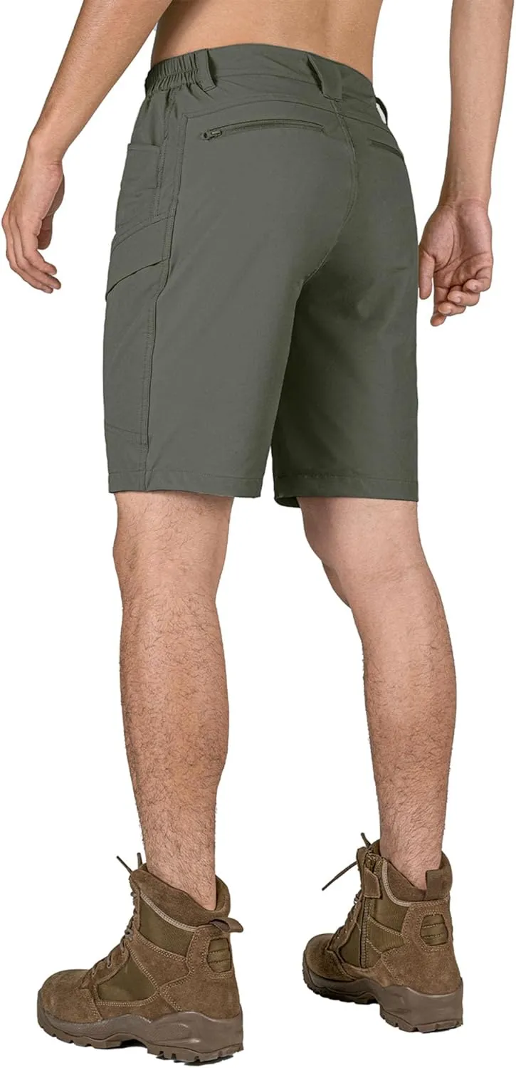 Stlight Men's Hiking Cargo Shorts Quick Dry Lightweight Tactical Shorts with Multi Pocket for Camping Fishing Golf