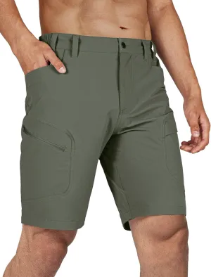 Stlight Men's Hiking Cargo Shorts Quick Dry Lightweight Tactical Shorts with Multi Pocket for Camping Fishing Golf
