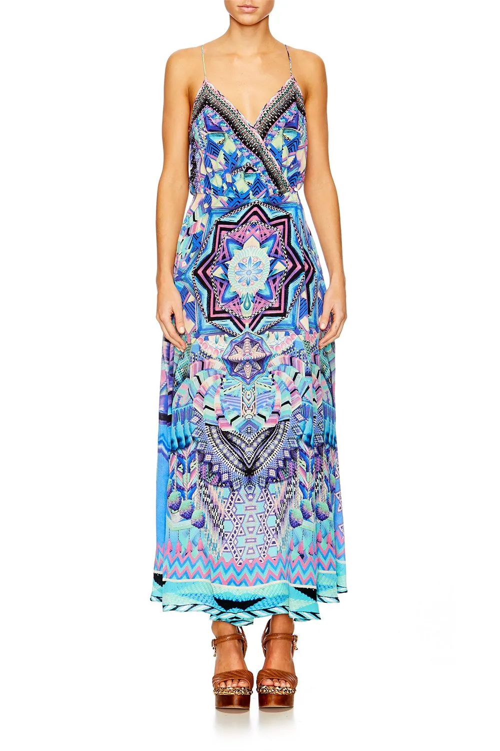 STRAPPY WRAP DRESS THREADS OF COSMOS