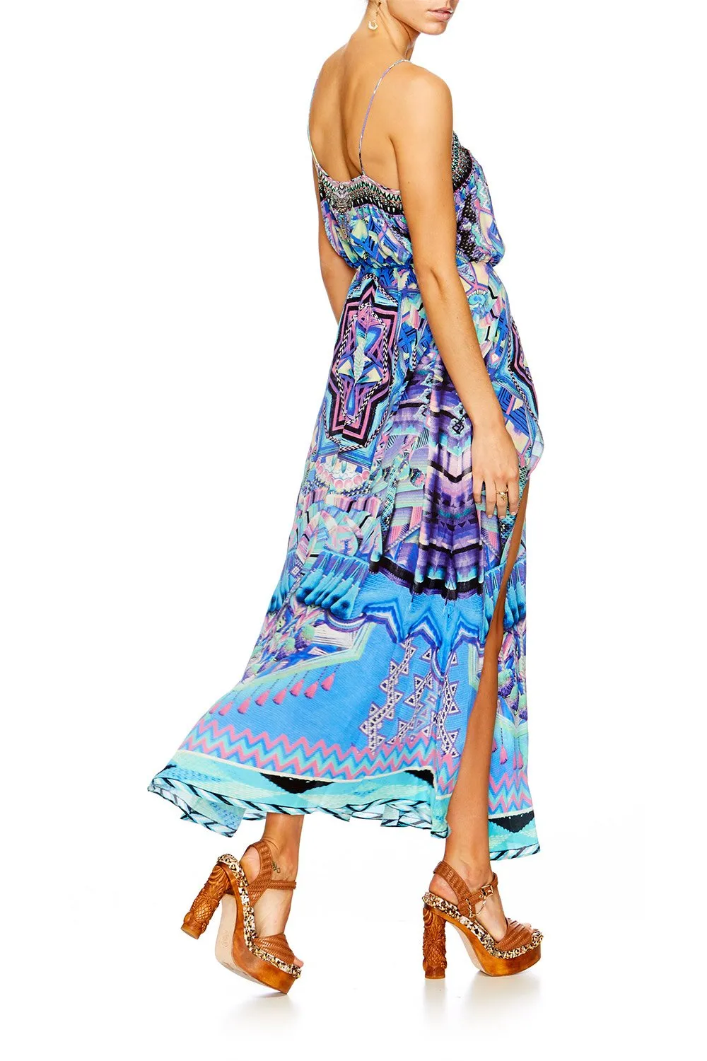 STRAPPY WRAP DRESS THREADS OF COSMOS