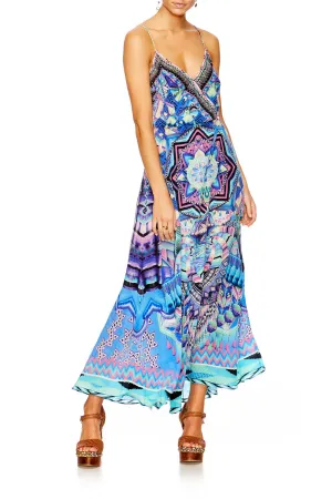 STRAPPY WRAP DRESS THREADS OF COSMOS