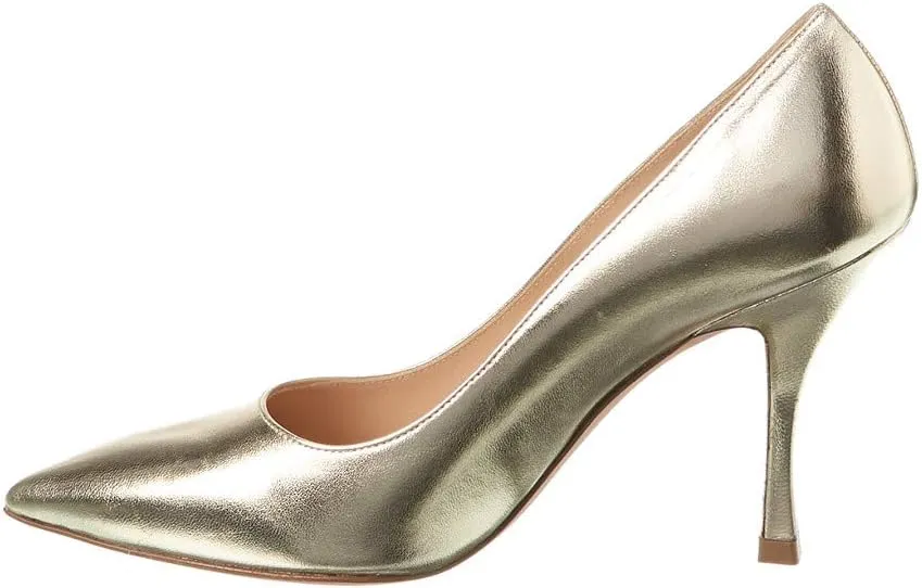 Stuart Weitzman Tippi 95 Suede & Leather Pump