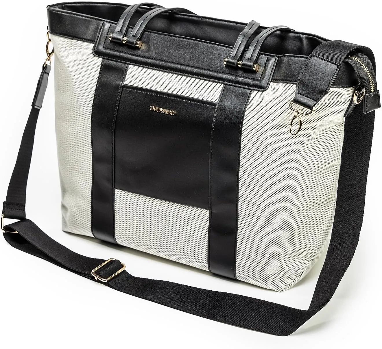 SUNVENO Diaper Bag Tote, Large Capacity Baby Bag for Mommy with Changing Pad