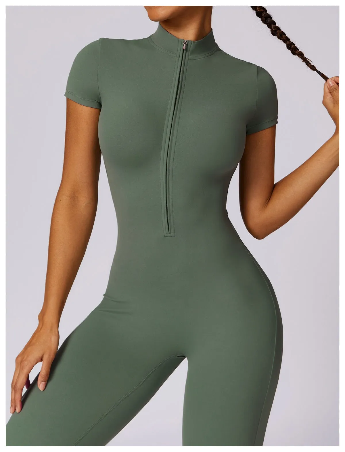 Super Sculpt Short Sleeve Jumpsuit