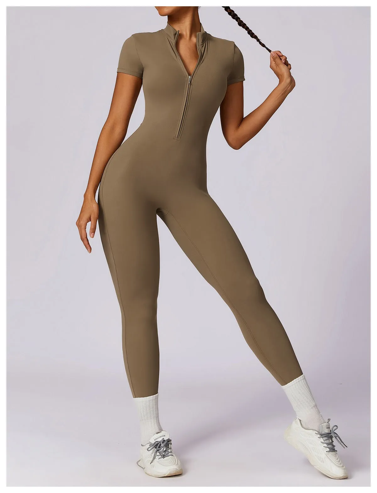 Super Sculpt Short Sleeve Jumpsuit