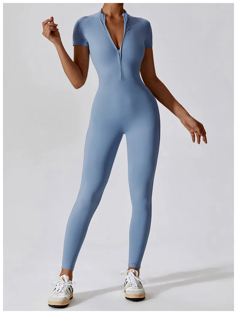Super Sculpt Short Sleeve Jumpsuit
