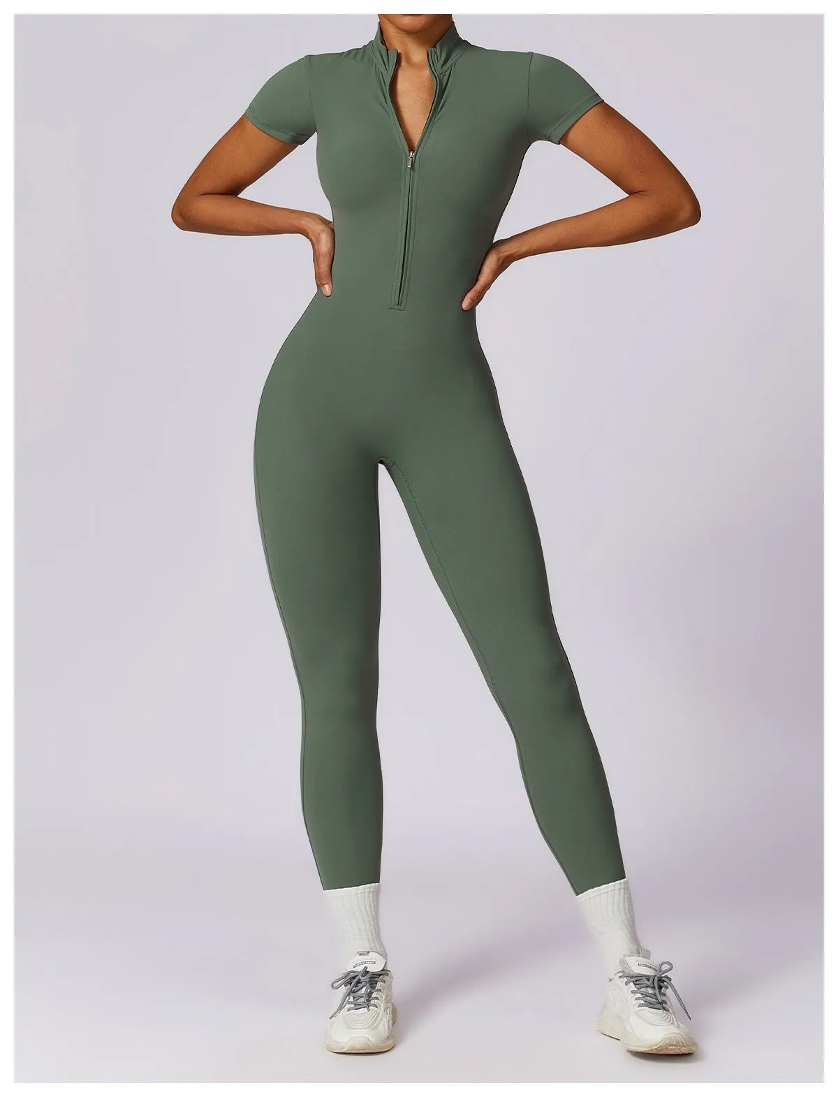 Super Sculpt Short Sleeve Jumpsuit