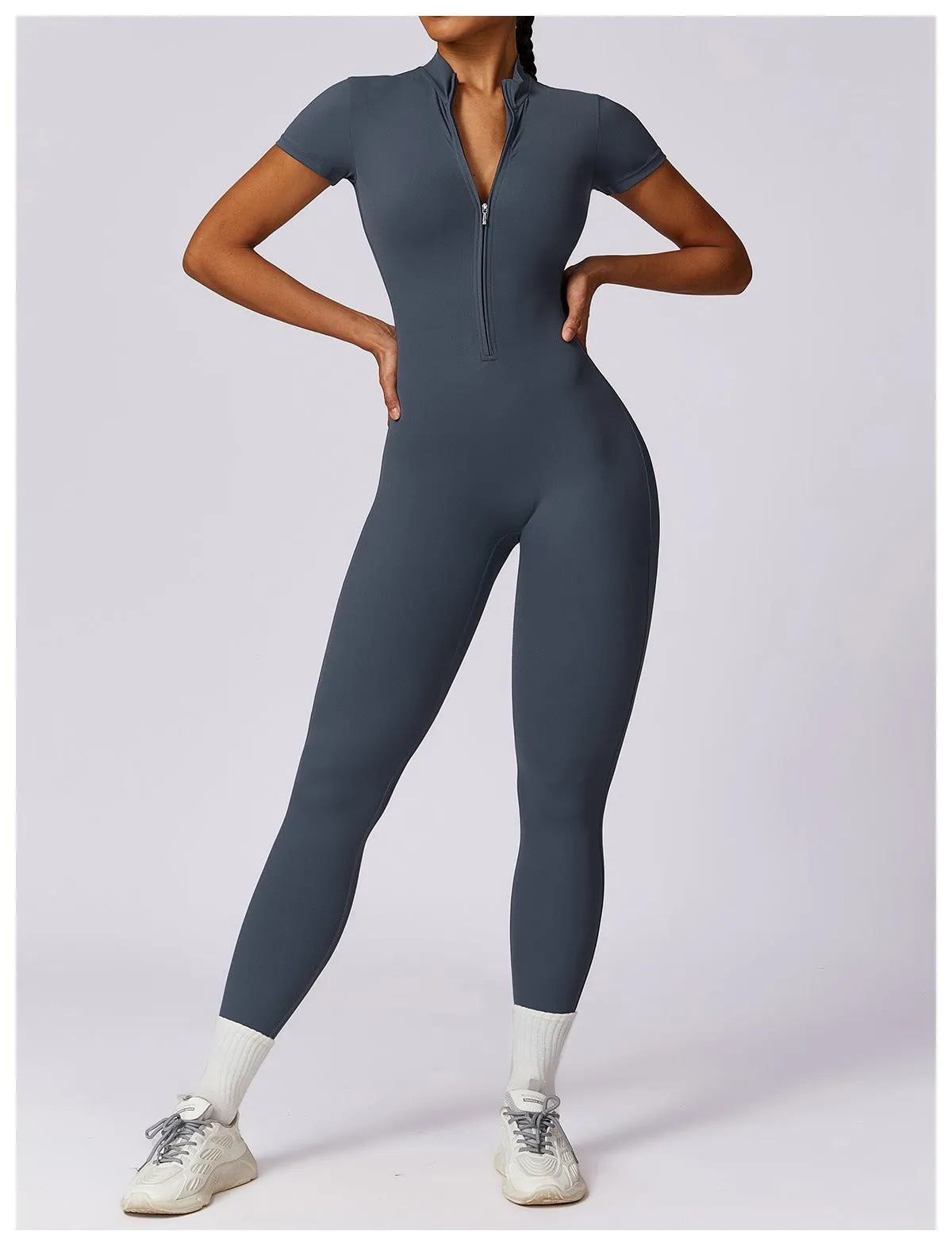 Super Sculpt Short Sleeve Jumpsuit