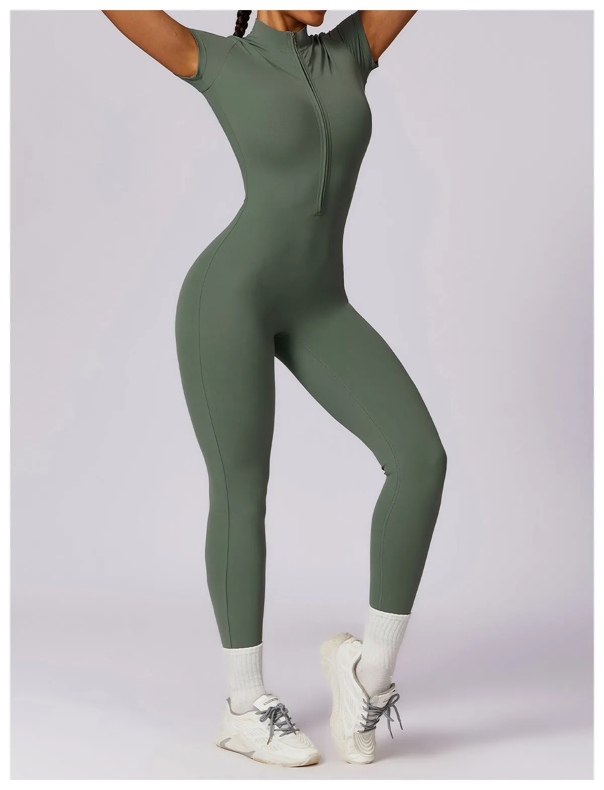 Super Sculpt Short Sleeve Jumpsuit