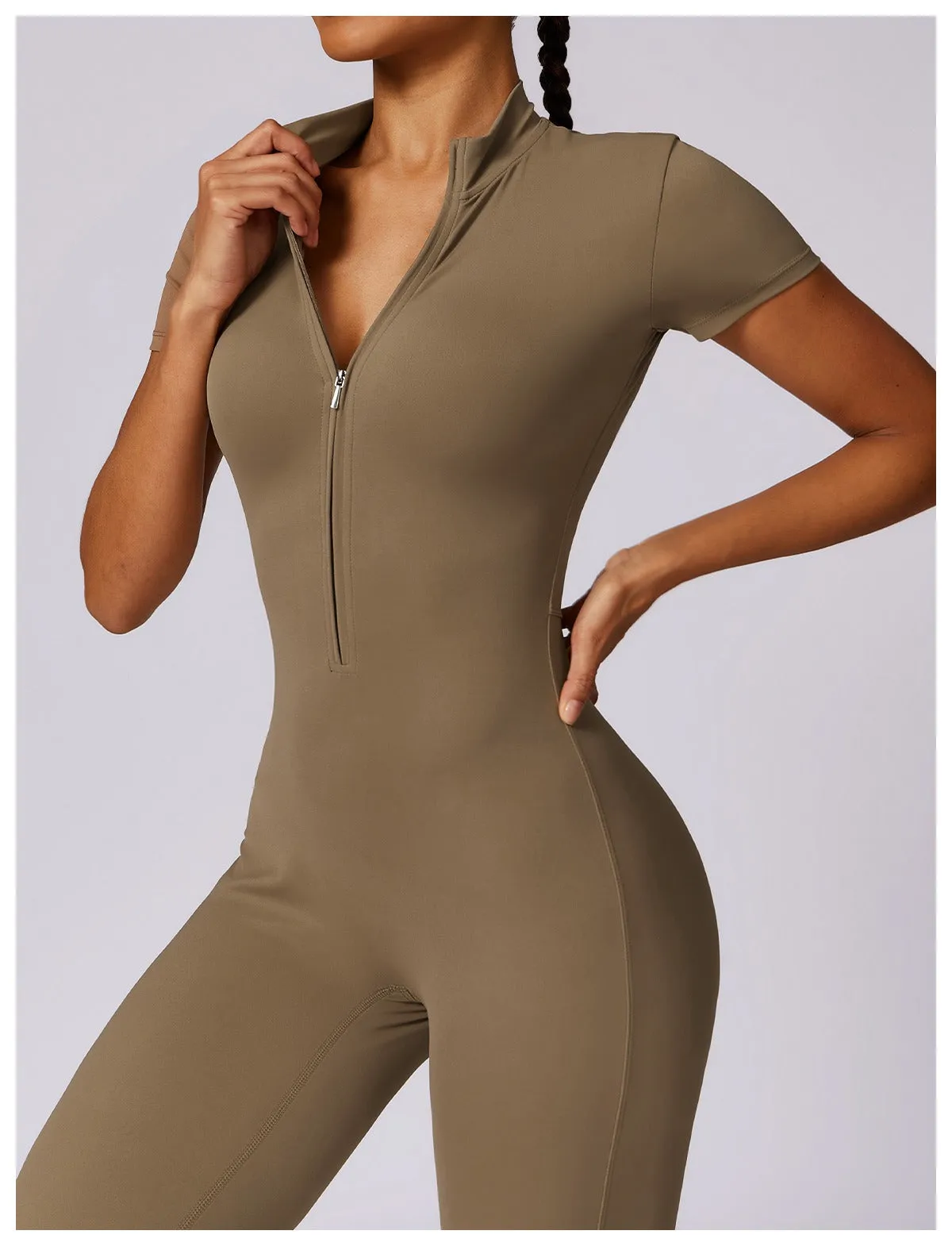 Super Sculpt Short Sleeve Jumpsuit