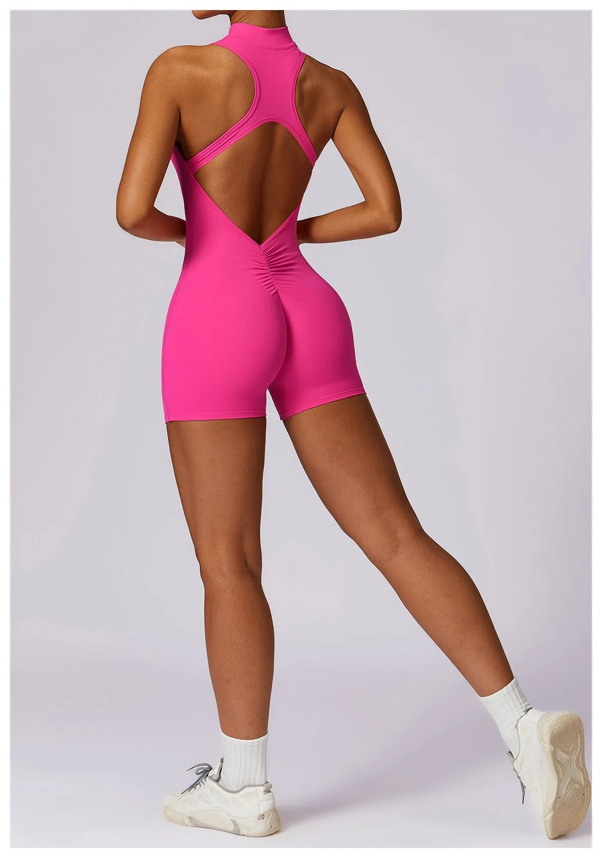 Super Sculpt V Back Romper