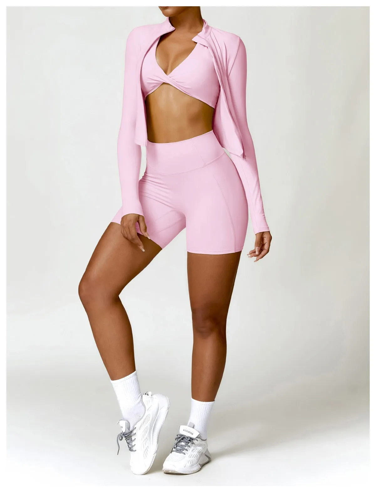 Supreme Zip Top & Shorts Set