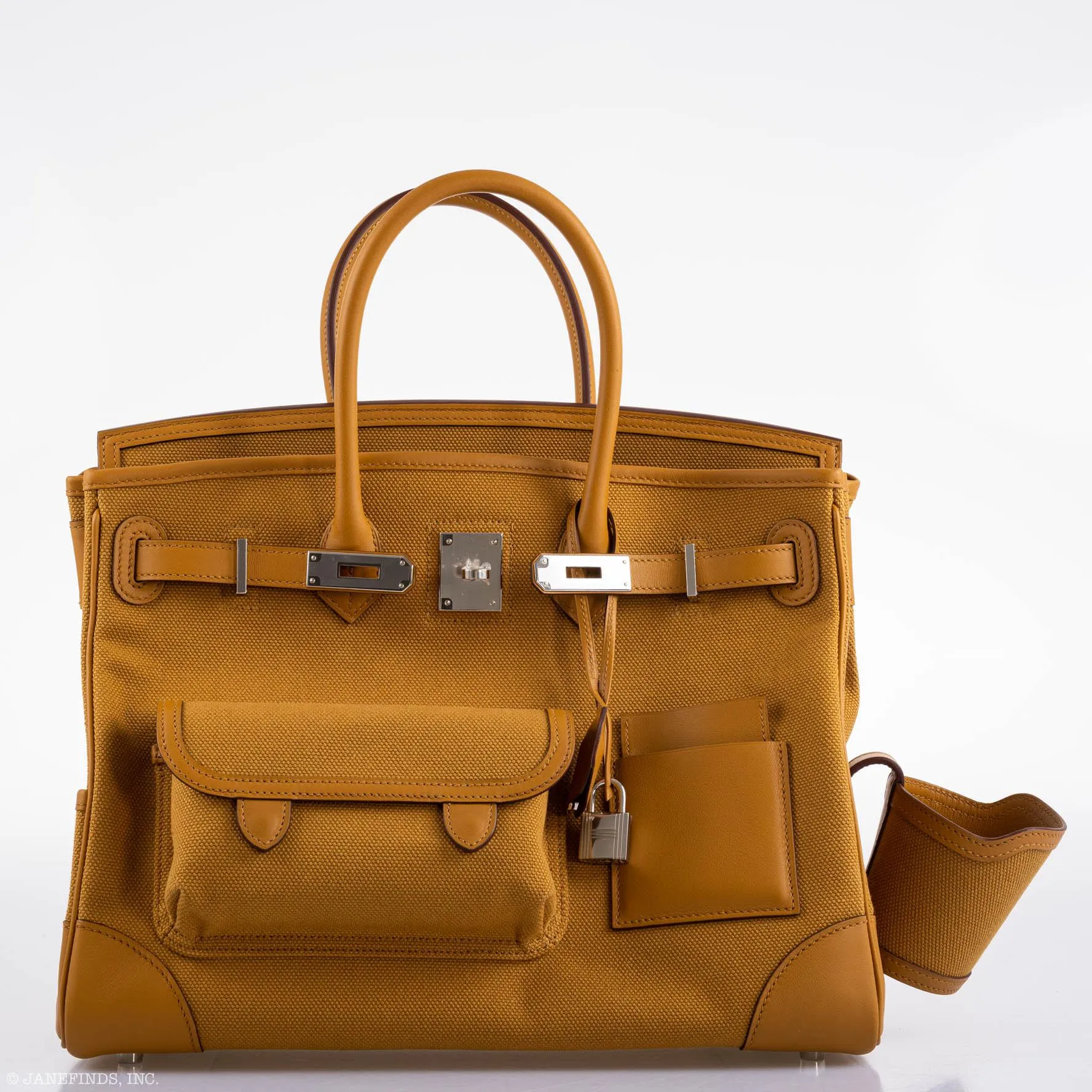 Swift Birkin Hermes Performance-driven - Hardware Sesame Cargo Z Palladium Canvas & 2021, Extensive range 35