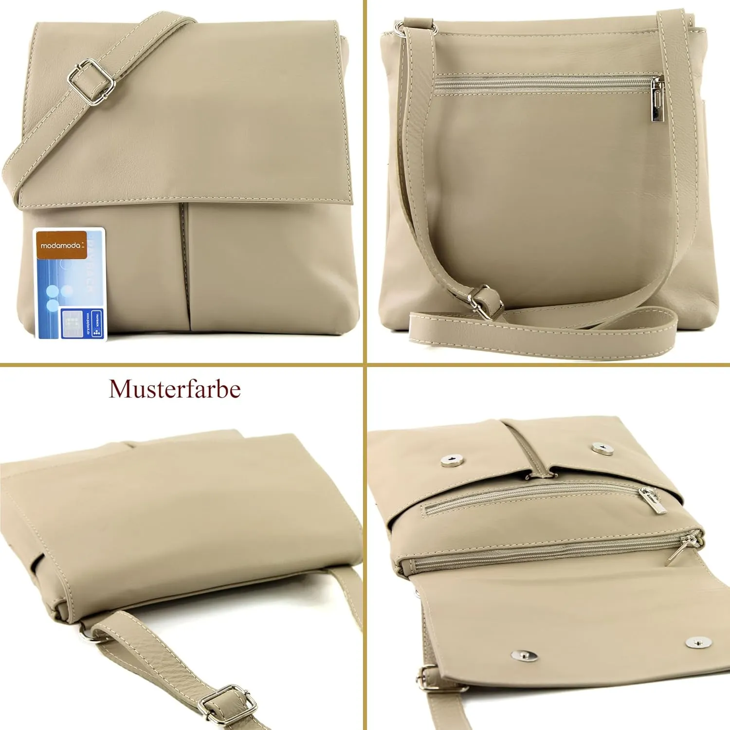 T63LEDER - Women's leather shoulder bag
