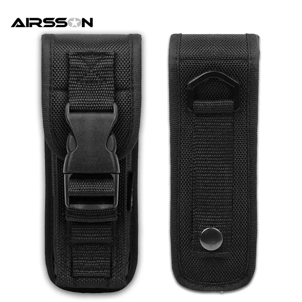 Tactical Molle Flashligtht Holster Military LED Torch Light Carry Bag Outdoor EDC Tools Waist Pack Hunting Camping Small Pocket