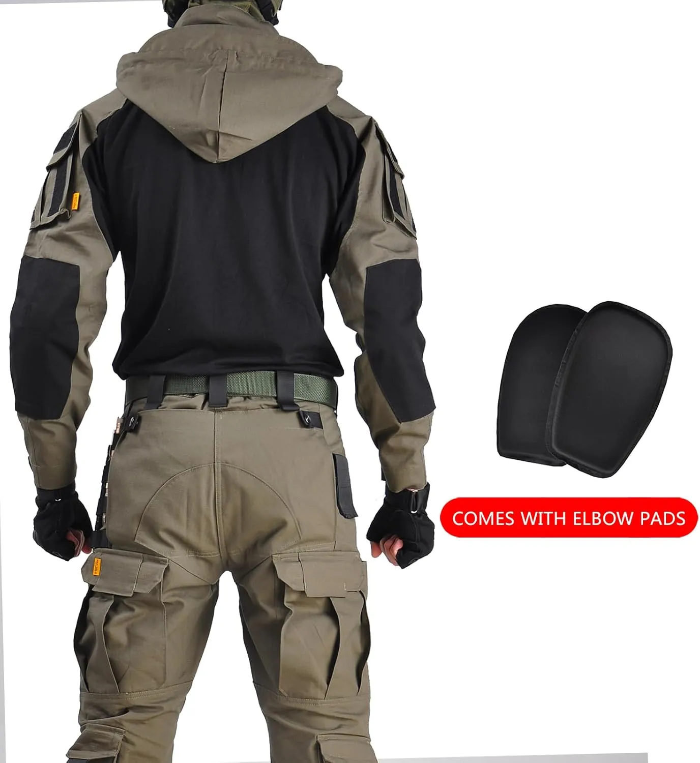 Tactical Shirt Men's Combat Shirt Tactical Military Camo Long Sleeve Suitable for Airsoft Paintball