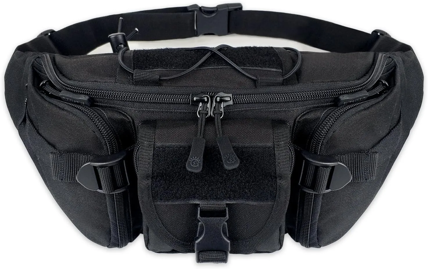 Tactical Waist PackPortable Fanny Pack Outdoor Hiking Travel Military Waist Bag,Sling BagChest Bag for Cycling Camping Hiking Hunting Fishing Shopping(Black)