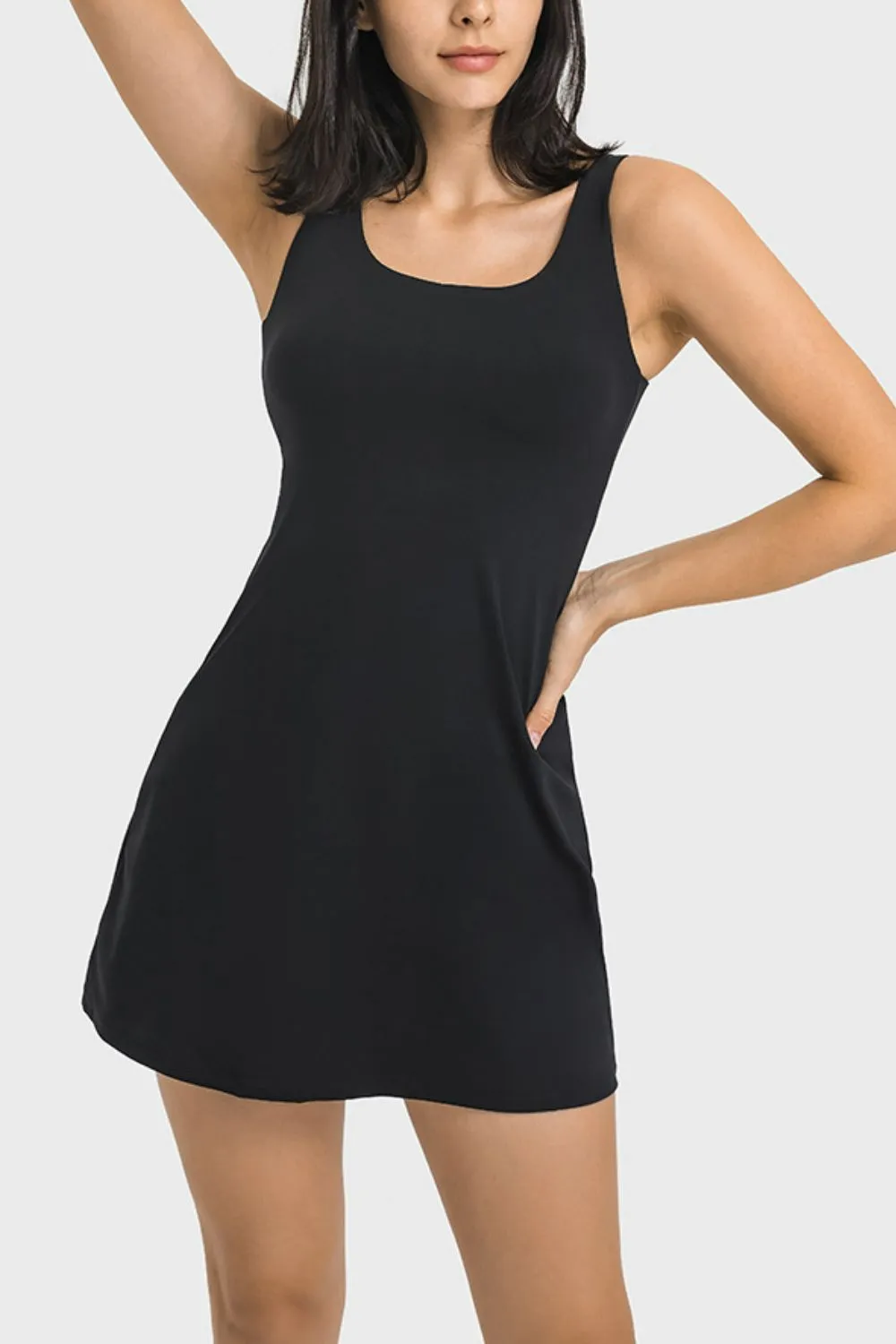 Tank Dress with Pocketed Bottoms