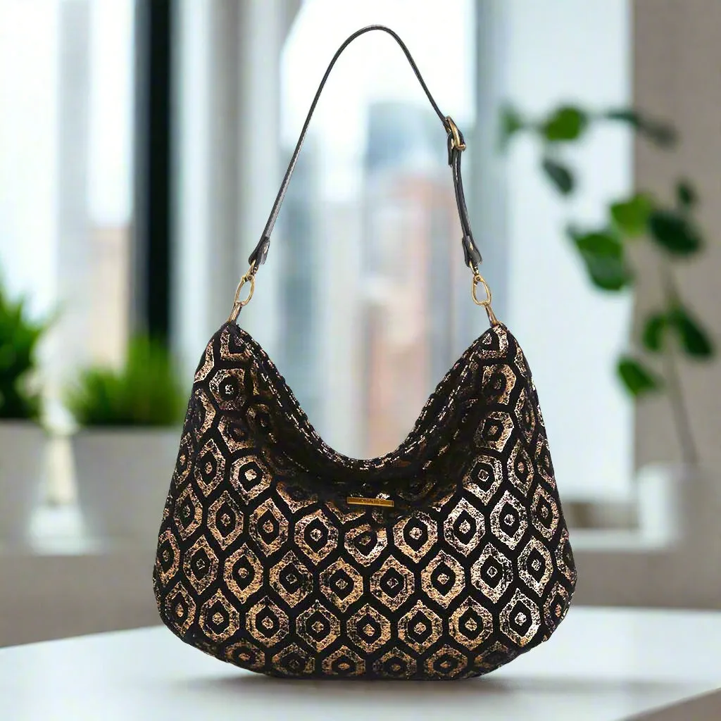 The Gold Metallic Hobo Bag