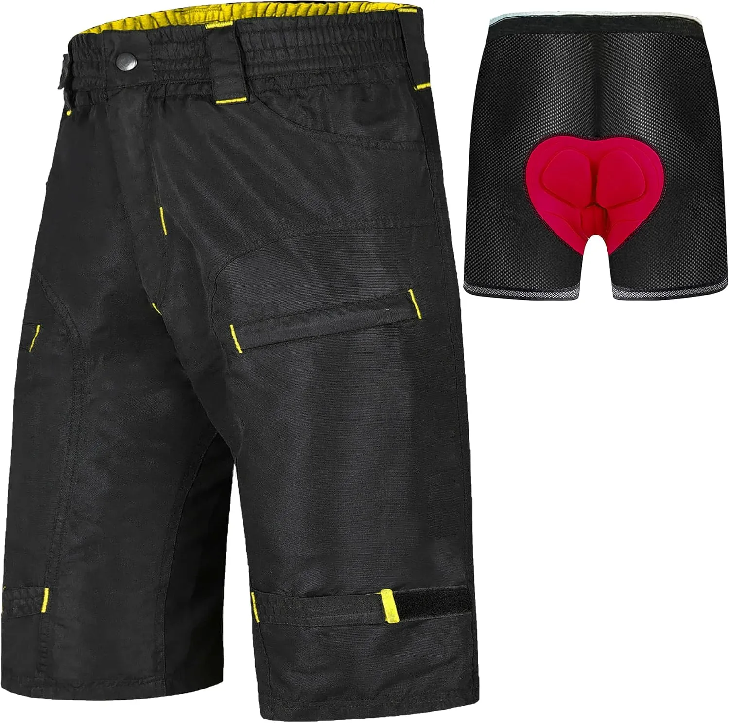 The Single Tracker-Mountain Bike Cargo Shorts, with G-Tex Padded Undershorts