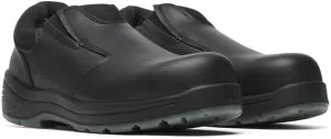 Thorogood Thoro-Flex Black Slip-On Safety Toe Work Shoes for Men and Women - Full-Grain Leather Upper with Cushioning Footbed and Slip-, Oil-, and Puncture-Resistant Outsole