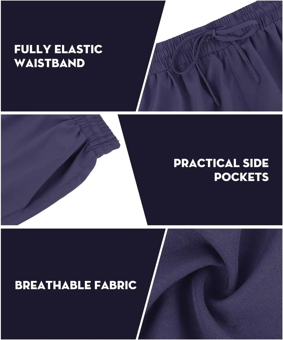 TIYOMI Plus Size Shorts for Women Drawstring Pants Elastic Waist Pocketed Summer Shorts XL-5XL