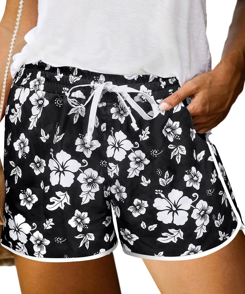 TIYOMI Plus Size Shorts for Women Drawstring Pants Elastic Waist Pocketed Summer Shorts XL-5XL