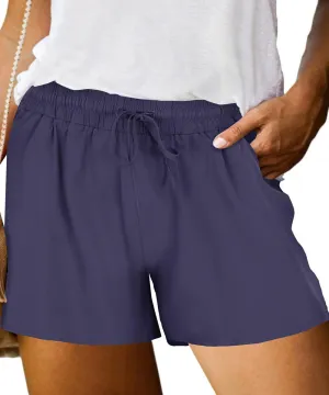 TIYOMI Plus Size Shorts for Women Drawstring Pants Elastic Waist Pocketed Summer Shorts XL-5XL
