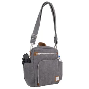 Travelon Anti-Theft Heritage Tour Bag, Pewter (Gray) - 33074 540
