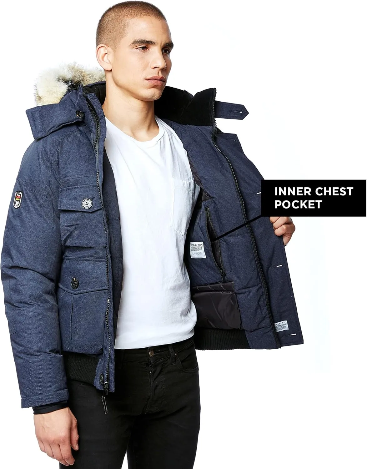 Triple F.A.T. Goose Men's Rockland - Men's Winter Parka - Winter Jackets For Men - Puffer Jacket Men - Mens Down Coats