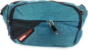 Unisex Adult 4-Pocket Modern Bum Bag Waist Fanny Pack (Teal)