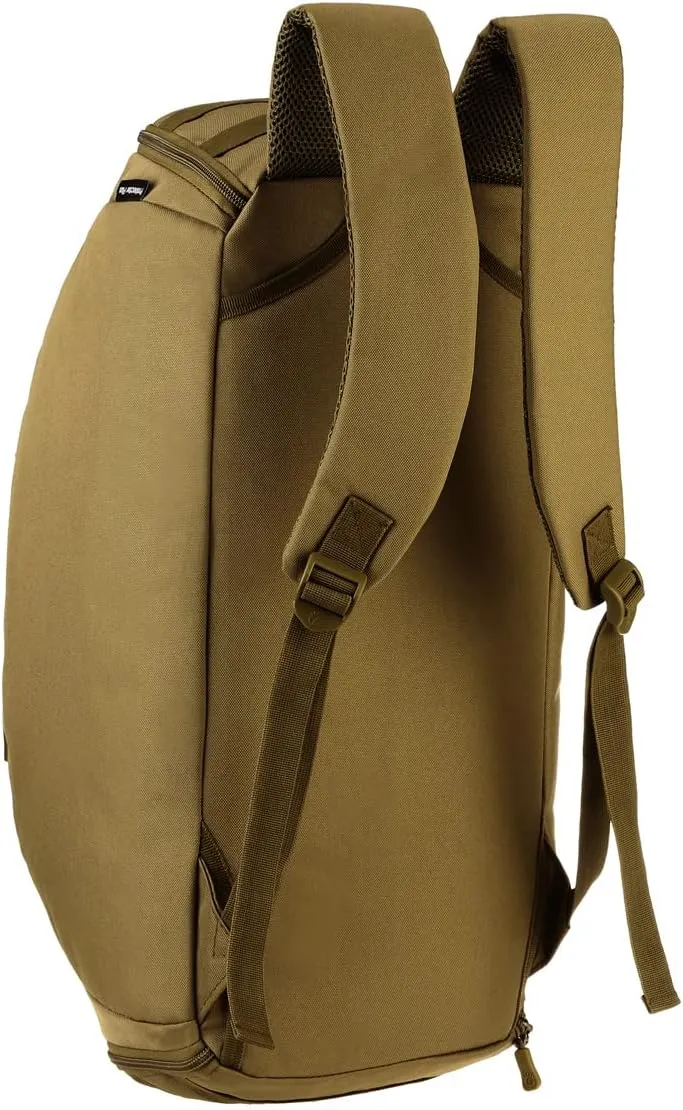 UNISTRENGH 3-Ways Tactical Military Nylon Men Holdall Weekend Travel Duffel Bag Backpack Messenger Shoulder Bags Rucksack Handbag (Coyote Brown)
