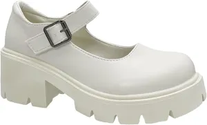 UOQAPRE Mary Jane Shoes for Women Gothic Shoes Womens Chunky Heel Oxford Dress Shoes School Uniform Pumps Shoes for Girl