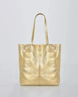 VENUS METALLIC TOTE - GOLD