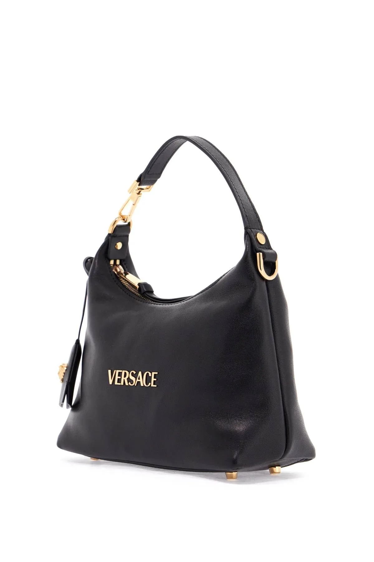 Versace Nappa Leather Hobo Bag