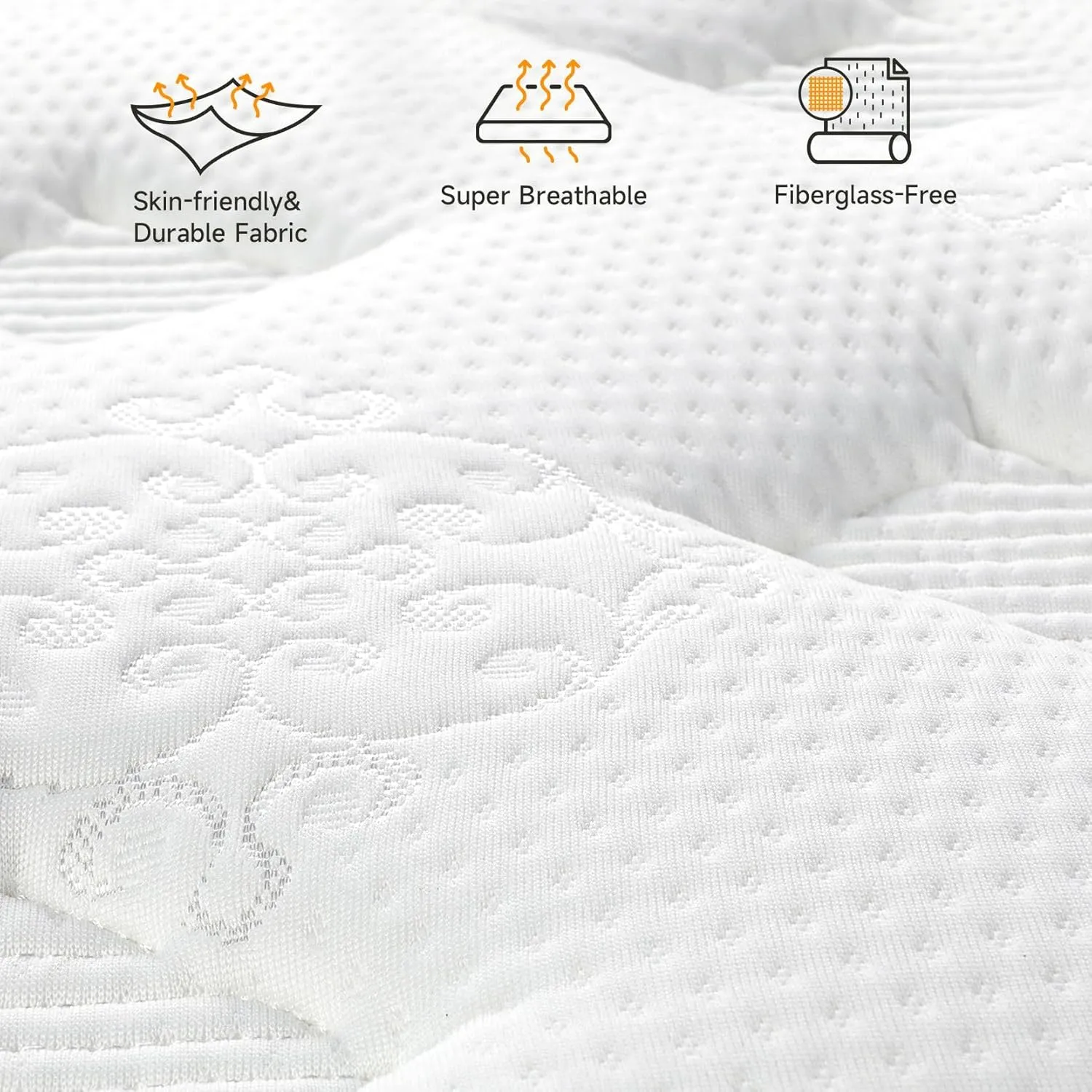 Vesgantti Twin Mattress, 10 Inch Innerspring Hybrid Single Bed Mattress in a Box with Breathable Foam and Pocket Spring, Ergonomic Design, Medium Firm Feel