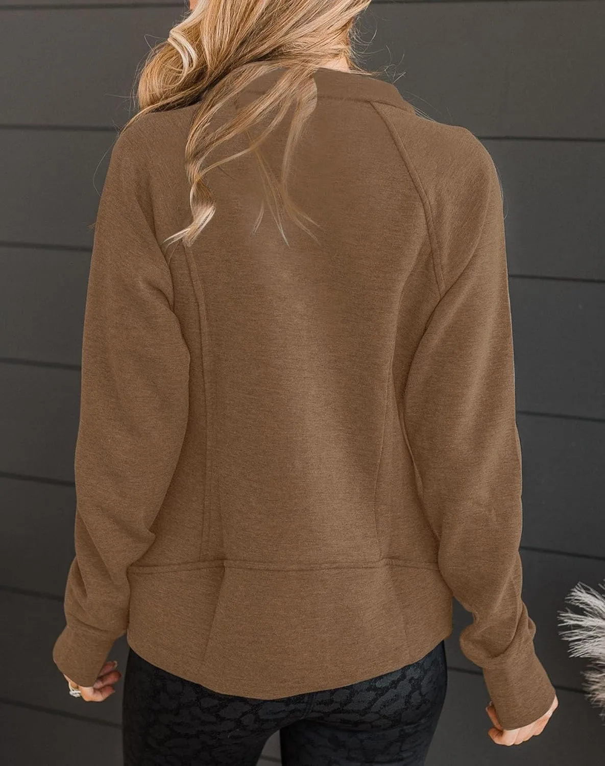 Vivitulip Women’s Full Zip Up Athletic Jacket Long Sleeve Lightweight Pocketed Workout Coat Tops with Thumb Holes