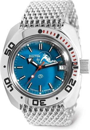 VOSTOK | Scuba Dude Amphibian Automatic Self-Winding Russian Diver Wrist Watch | WR 200m | Fashion | Business | Casual Men's Watches | Model 710059