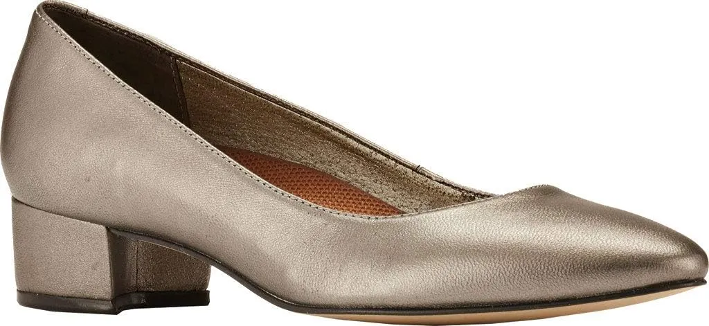 Walking Cradles Heidi Dark Silver Metallic Leather 10.5 W (D)