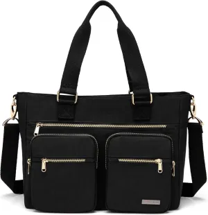 Water Repellent Nylon Shoulder Handbag - Laptop Tote Briefcase Clinical Bag