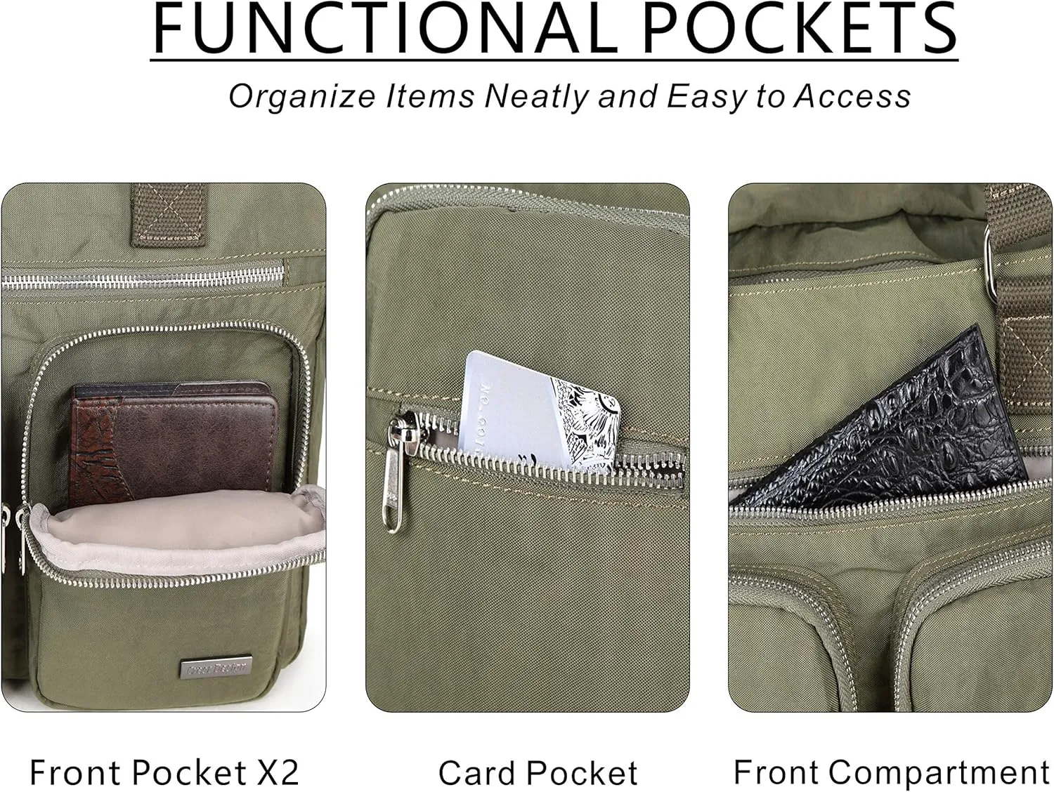 Water Repellent Nylon Shoulder Handbag - Laptop Tote Briefcase Clinical Bag