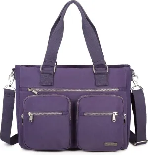 Water Repellent Nylon Shoulder Handbag - Laptop Tote Briefcase Clinical Bag