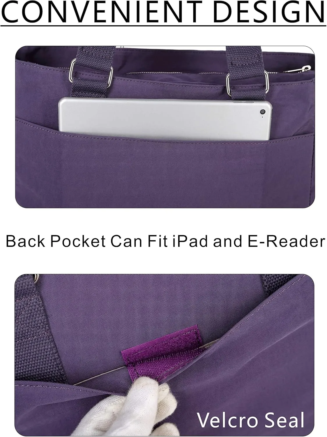 Water Repellent Nylon Shoulder Handbag - Laptop Tote Briefcase Clinical Bag