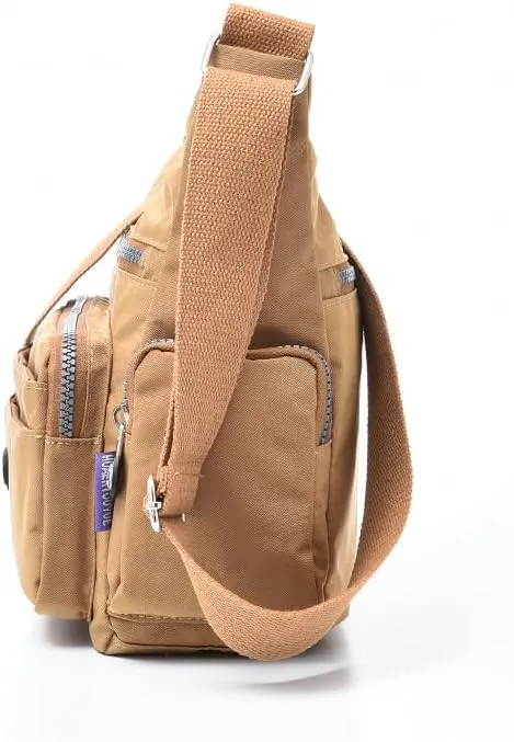 Waterproof Nylon Crossbody Bag for Women Large Capacity Shoulder Bag Travel Purses and Handbag