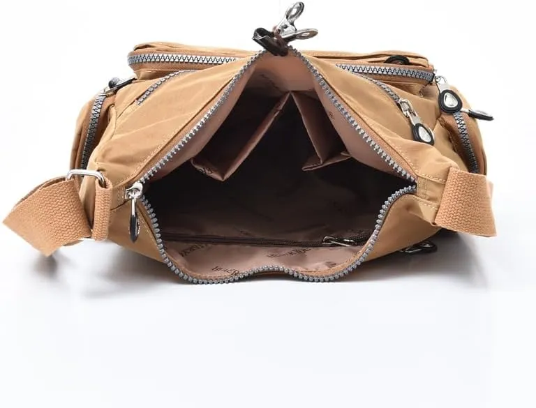 Waterproof Nylon Crossbody Bag for Women Large Capacity Shoulder Bag Travel Purses and Handbag