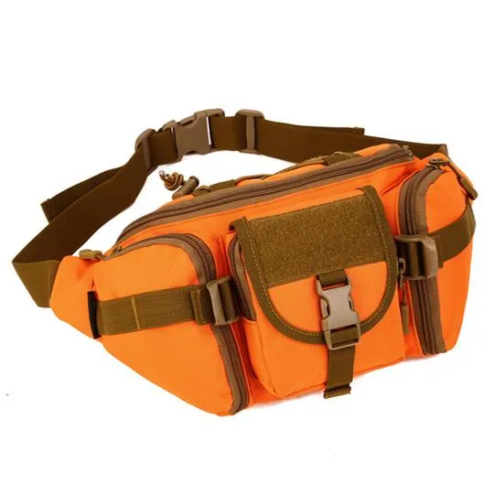 Waterproof Nylon Men Fanny Pack Tactical Military Army Waist Bag Hiking Outdoor Camping Shoulder Bum Belt Bum Sport Chest Bags