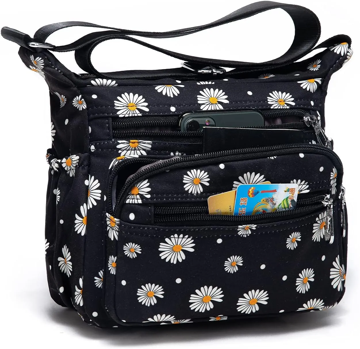 Women Shoulder Handbag Roomy Multiple Pockets Bag Ladies Crossbody Purse Tote Top Handle Satchel
