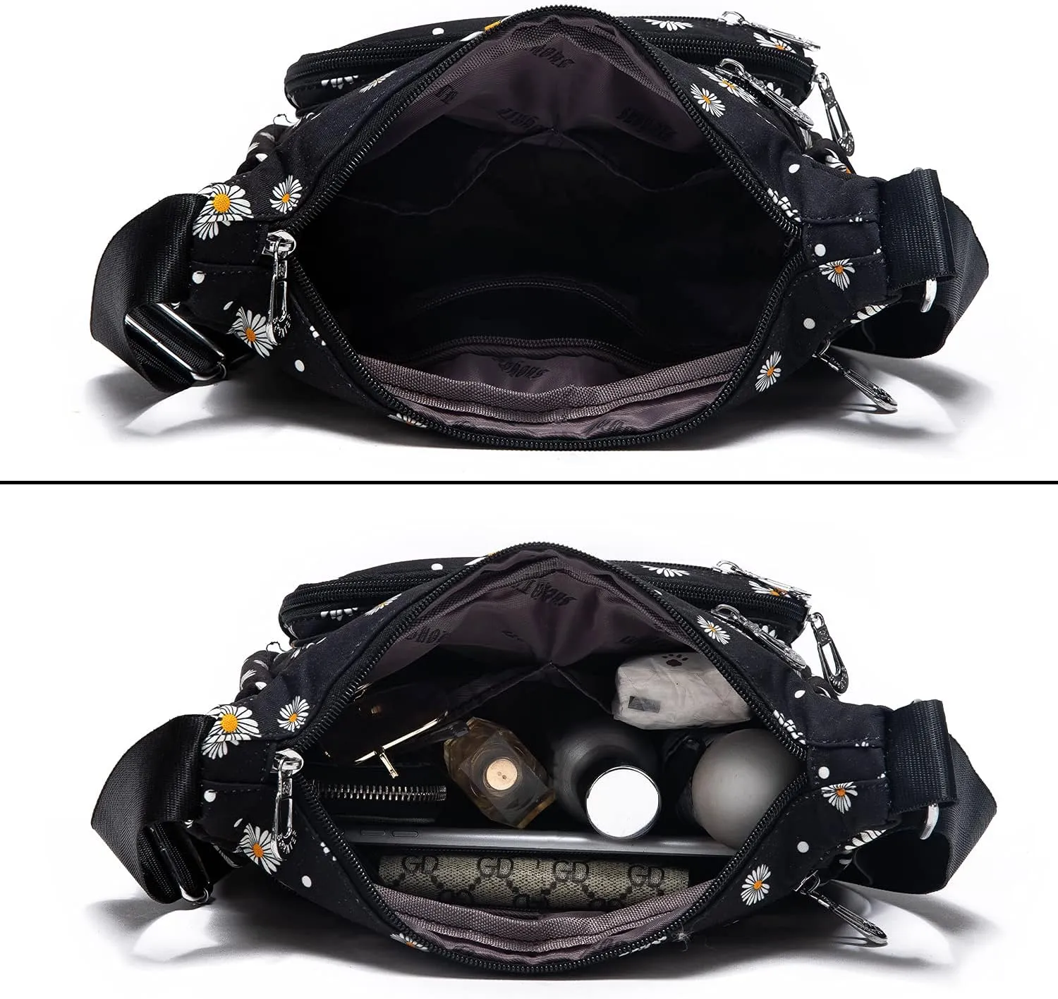 Women Shoulder Handbag Roomy Multiple Pockets Bag Ladies Crossbody Purse Tote Top Handle Satchel
