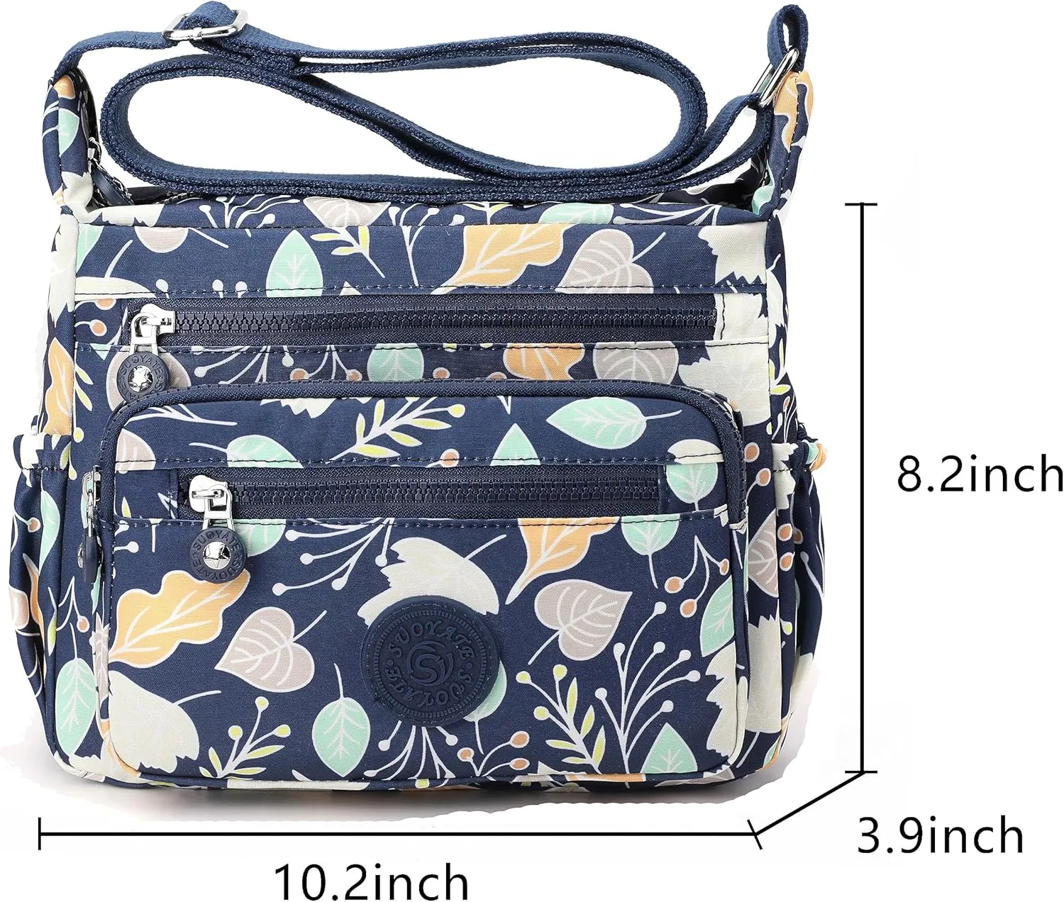 Women Shoulder Handbag Roomy Multiple Pockets Bag Ladies Crossbody Purse Tote Top Handle Satchel