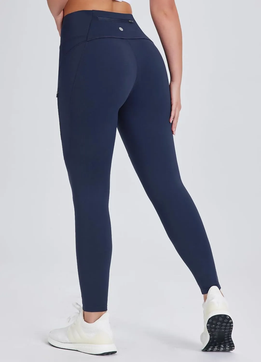 Women's 27" High Waisted Hiking Leggings with Zipper Pockets Tummy Control Workout Running Yoga Cargo Pants